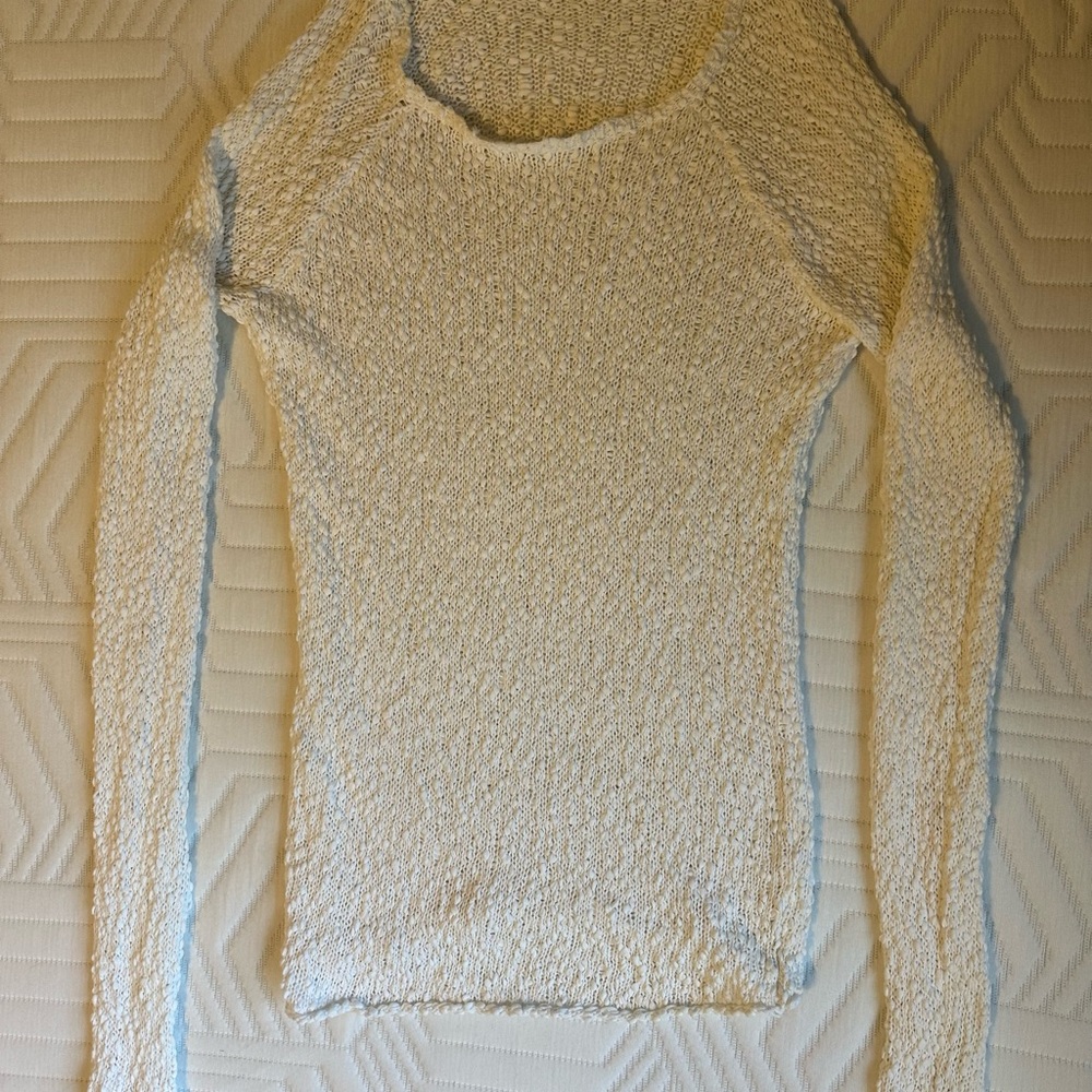Hinge White Sweater Minimalist Core